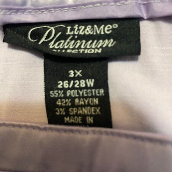 Liz & Me Platinum Collection Lavendar skirt, size 3X - Picture 3 of 3